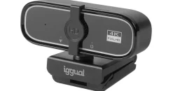 IGGUAL Professionelle Webcam WC3840 Business Pro View – 4K UHD-Bild und klarer Audio für Videoanrufe, Autofokus, Stromversorgung über USB, unterstützt jedes Betriebssystem