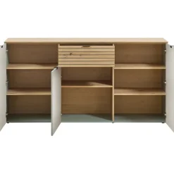Innostyle INA Sideboard 180 x 90 x 45 cm Schilfgrün / Artisan Eiche