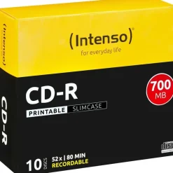 Intenso CD-R 700MB 52x bedruckbar 10er Jewelcase