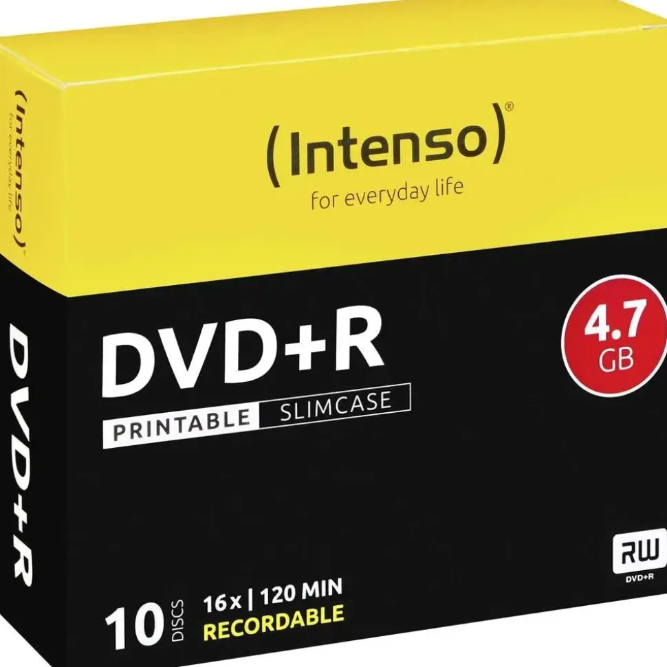 Intenso DVD+R 4,7GB 16x 10er Slimcase