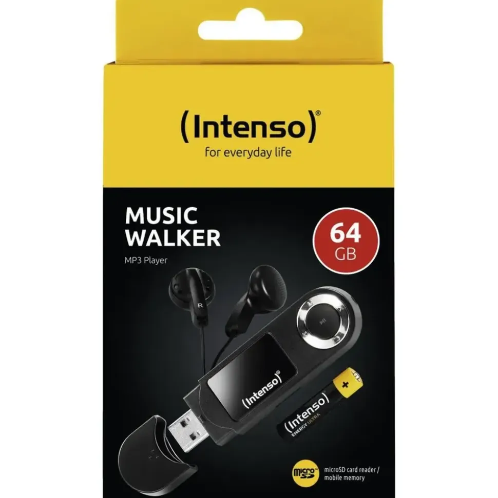 Intenso MP3 Player 64GB Music Walker MP3-Player 64GB Schwarz