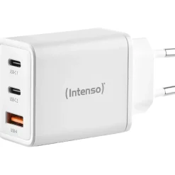 Intenso Power Adapter W65ACC GaN Ladegerät, Weiß