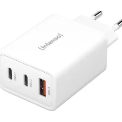 Intenso Power Adapter W65ACC GaN Ladegerät, Weiß