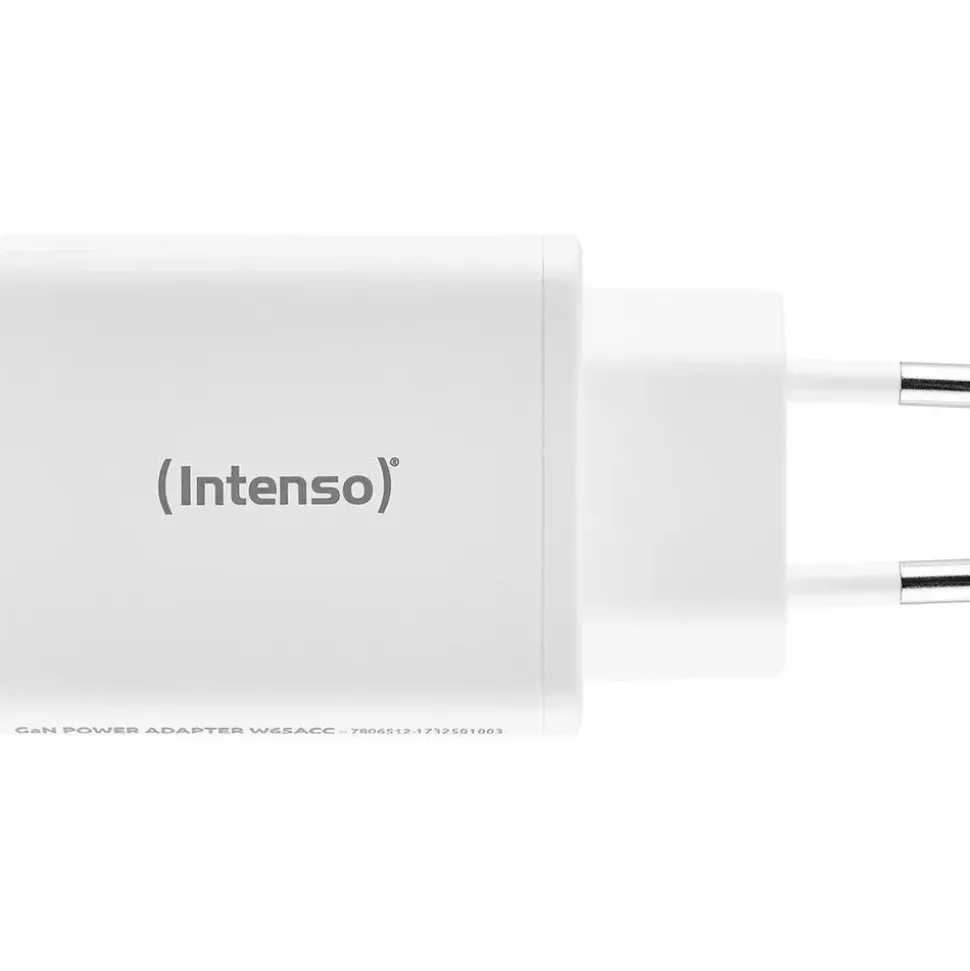 Intenso Power Adapter W65ACC GaN Ladegerät, Weiß