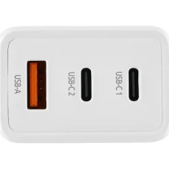 Intenso Power Adapter W65ACC GaN Ladegerät, Weiß