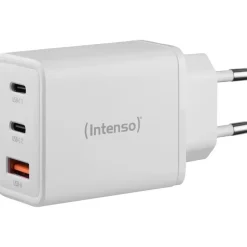 Intenso Power Adapter W65ACC GaN Ladegerät, Weiß