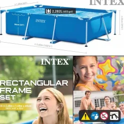 Intex Family Frame 260 x 160 x 65 cm ohne Filterpumpe