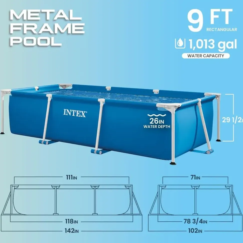 Intex Family Frame 300 x 200 x 75 cm ohne Filterpumpe