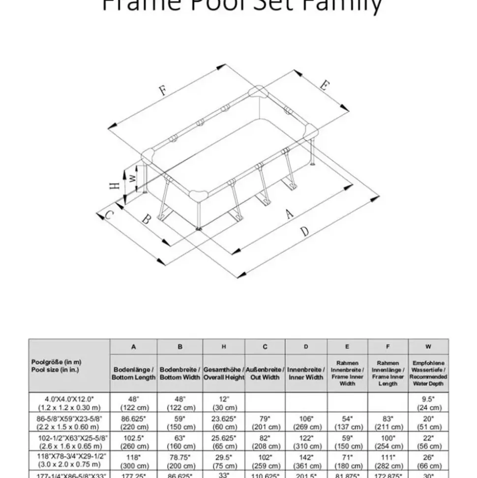 Intex Family Frame 450 x 220 x 84 cm ohne Filterpumpe