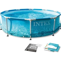 Intex Metal Frame Beachsize rund