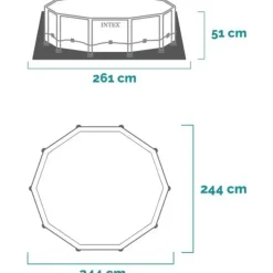 Intex Metal Frame Pool rund