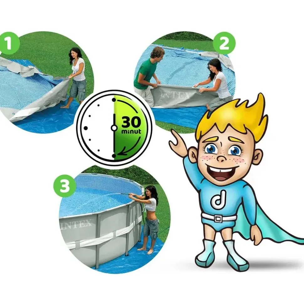 Intex Prism Frame Pool Set 305 x 76 cm inkl. Filterpumpe