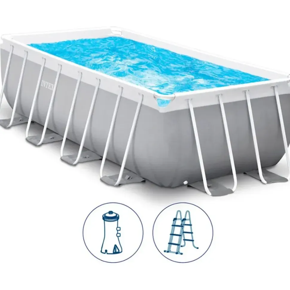 Intex Prism Frame Pool Set 400 x 200 x 122 cm inkl. Filterpumpe