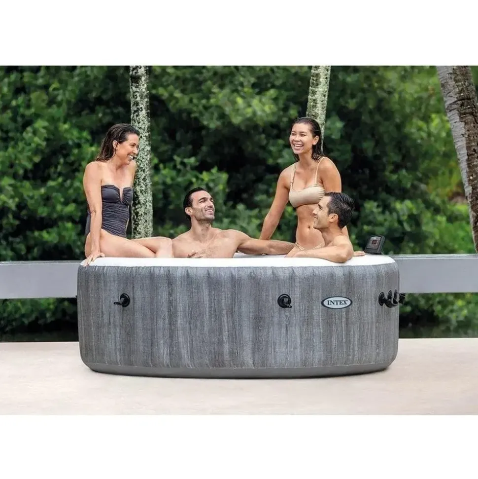 Intex PureSpa Bubble Deluxe Ø 196 x 71 cm greywood