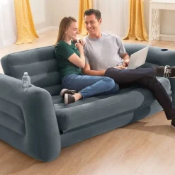 Intex Schlafcouch Futon 2-Sitzer Grau