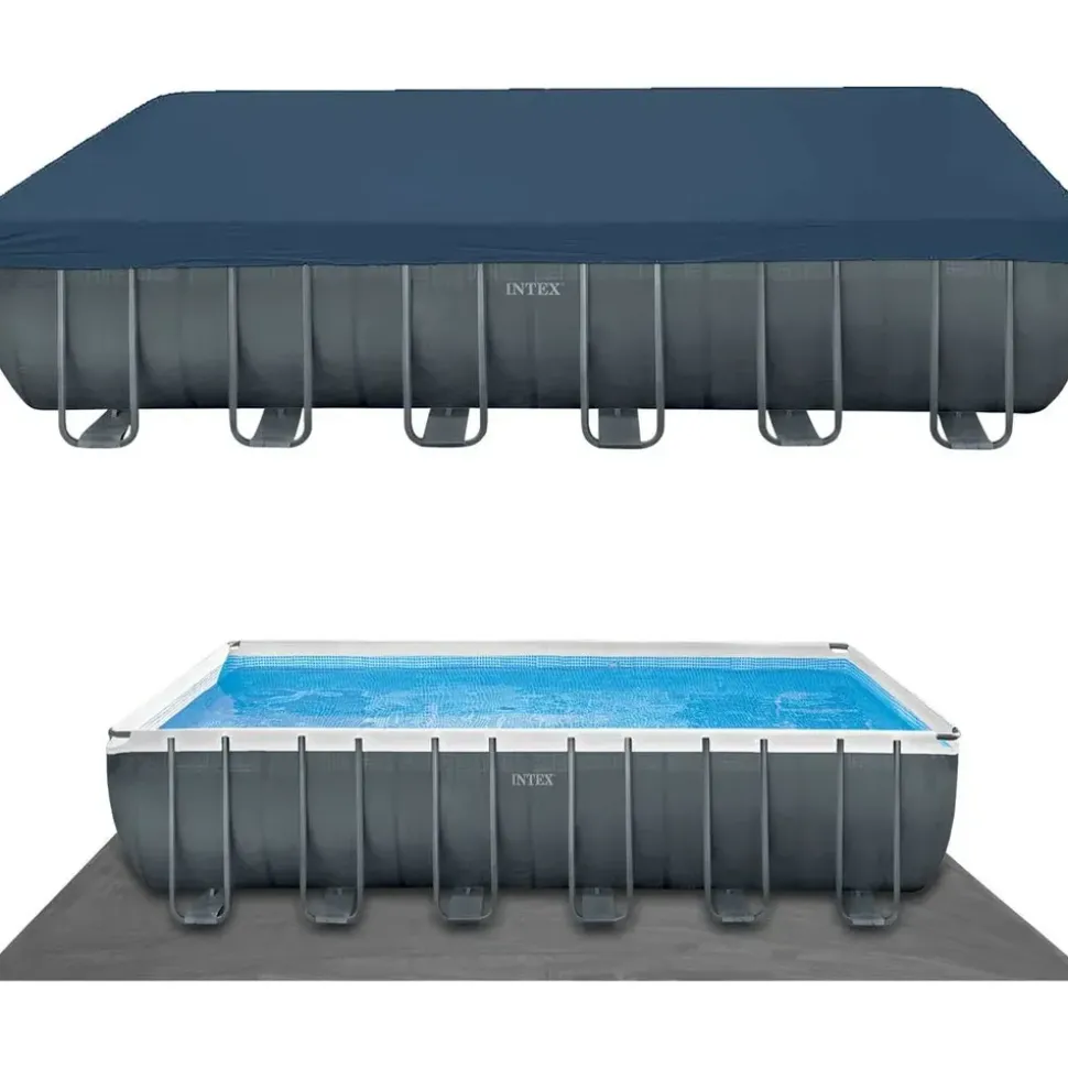 Intex Ultra XTR Frame Pool-Set rechteckig 732 x 366 x 132 cm inkl. Sandfilteranlage