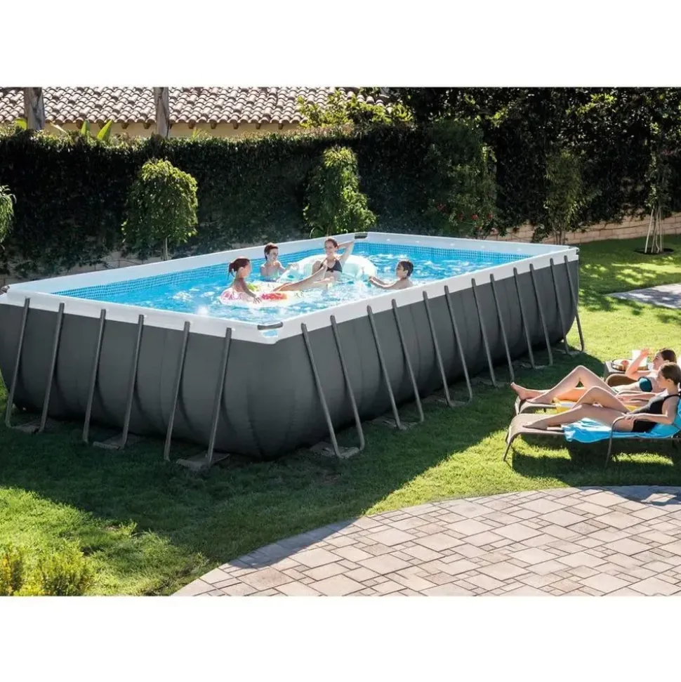 Intex Ultra XTR Frame Pool-Set rechteckig 732 x 366 x 132 cm inkl. Sandfilteranlage