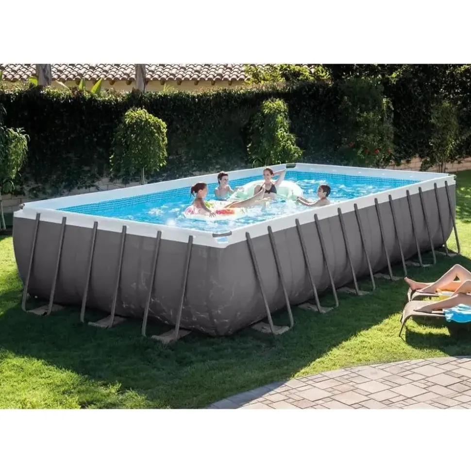 Intex Ultra XTR Frame Pool-Set rechteckig 732 x 366 x 132 cm inkl. Sandfilteranlage