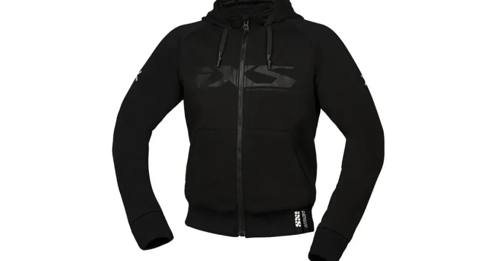 IXS Rapid 1.0 Zip Hoodie Herren Schwarz L