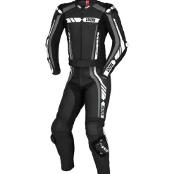 IXS Sport RS-800 1.0 2-Teiler Motorrad Lederkombi, schwarz/grau/weiß, - 265