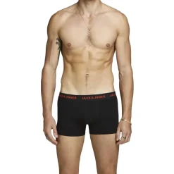 JACK & JONES Basic Boxershorts 7 Einheiten Black / Detail Black / Black M