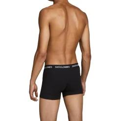 JACK & JONES Huey Boxershorts 7 Einheiten Black / Detail Black / Black S