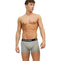 JACK & JONES JACANTHONY TRUNKS 3er Pack Schwarz / Blau / Weiß XL