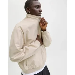 JACK & JONES JJECHARGE STAND COLLAR BOMBER NOOS moonbeam M