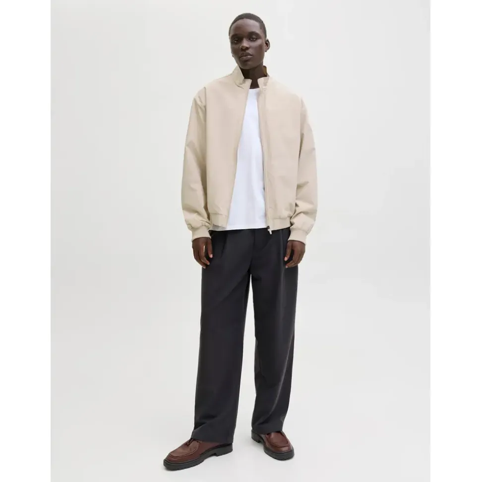 JACK & JONES JJECHARGE STAND COLLAR BOMBER NOOS moonbeam M
