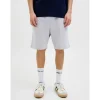 JACK & JONES "JPSTGORDON mit elastischem Bund", Herren, Gr. XS, N-Gr, grau (light grau melange), Web, Obermaterial: 61% Polyester, 39% Baumwolle, meliert, unifarben, slim fit kniefrei, Hosen Sweatshorts, unifarben, modisch, regular fit, Webstoff