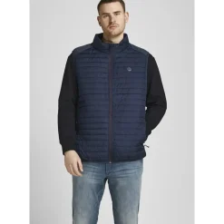 Jack & Jones PlusSize Emulti Bodywarmer Collar Weste Navy Blazer 2XL