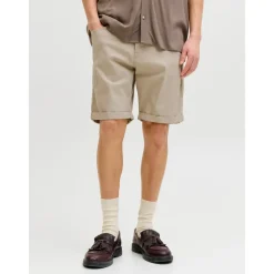 JACK & JONES Shorts JPSTRICK DYLAN ORIGINAL SHORTS beige L