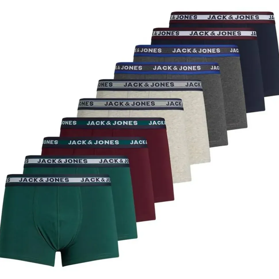 JACK & JONES Solid Boxershorts 10 Einheiten Multicolor S