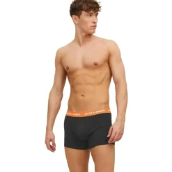 JACK & JONES Vito Solid Boxershorts 7 Einheiten Black / Pack Black L