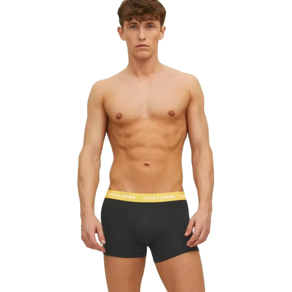 JACK & JONES Vito Solid Boxershorts 7 Einheiten Black / Pack Black L