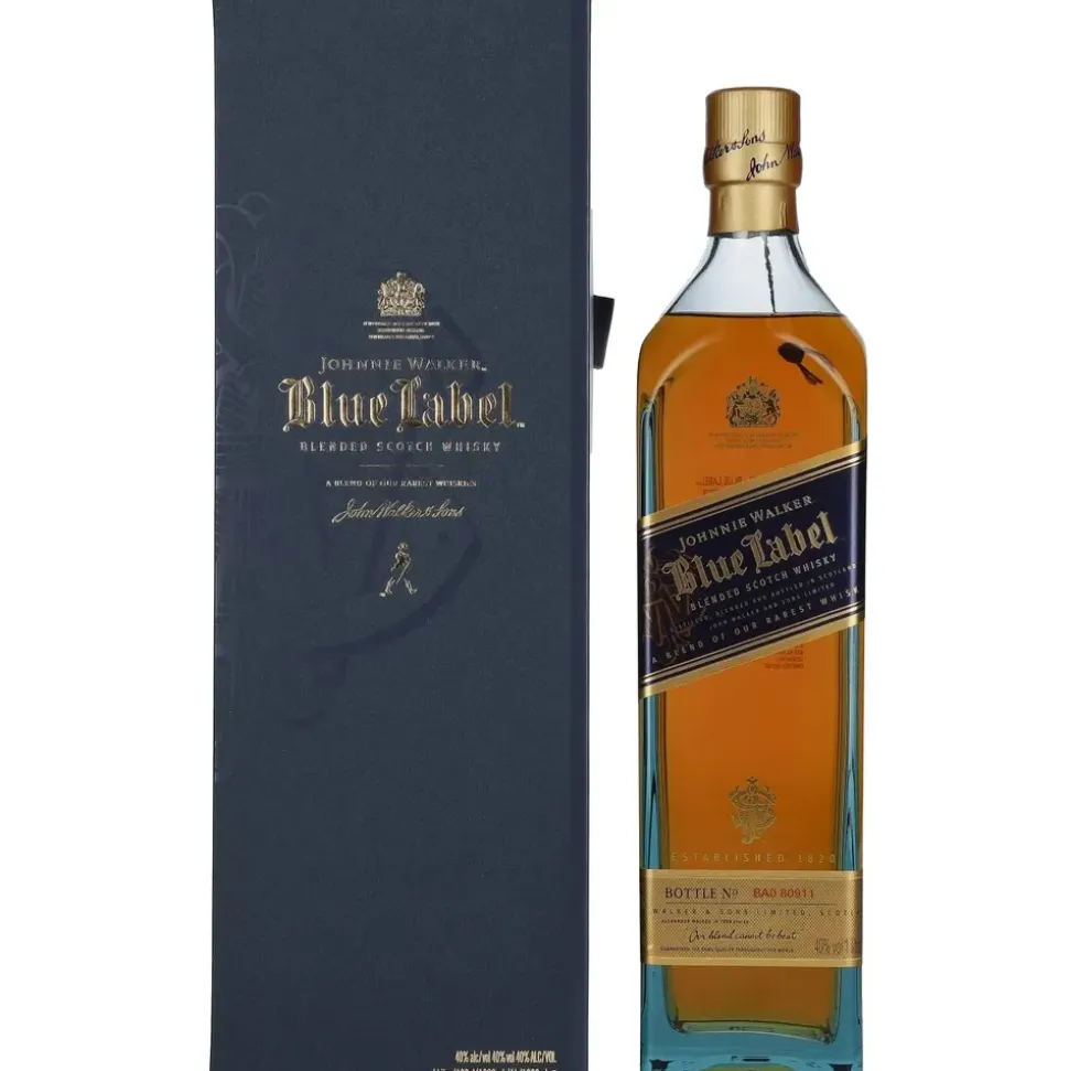 Johnnie Walker Blue Label Blended Scotch 40% vol 1 l Geschenkbox