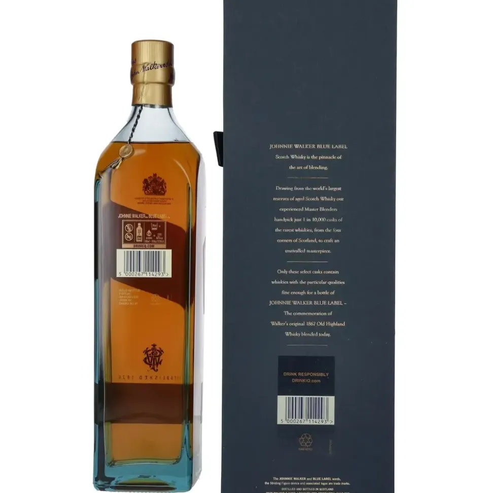 Johnnie Walker Blue Label Blended Scotch 40% vol 1 l Geschenkbox