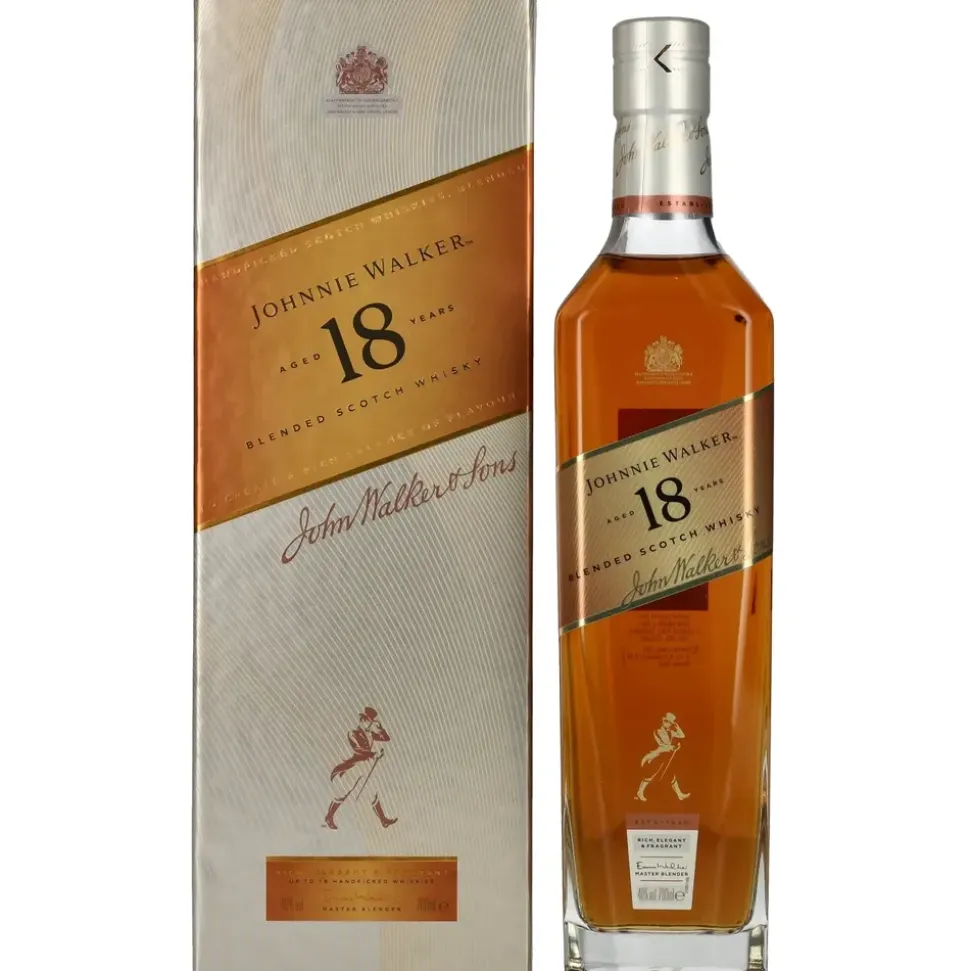 Johnnie Walker 18 Years Old Blended Scotch 40% vol 0,7 l Geschenkbox