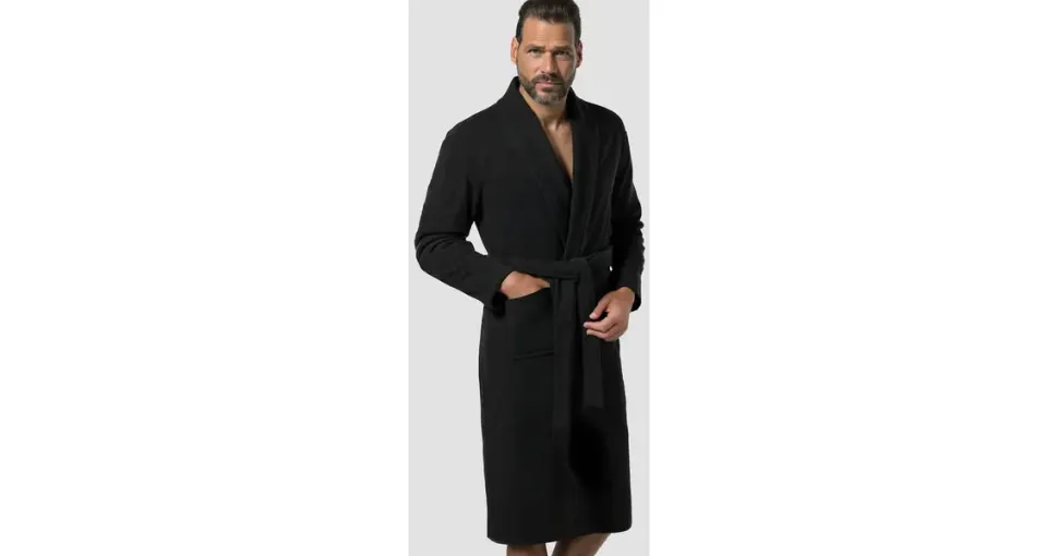 Jp1880 Bademantel Schwarz 6XL