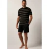 Jp1880 Schlafanzug Homewear Zweiteiler Shorts Schwarz XL