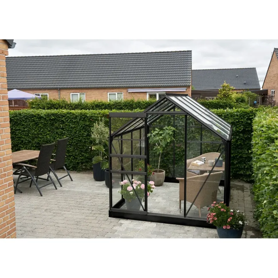 Juliana Popular 86 Alu schwarz Blankglas 3 mm 5 m2