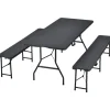 Juskys Amberg Set 3-tlg. schwarz klappbar