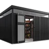Juskys Gerätehaus Luzern 12 m2 Anthrazit