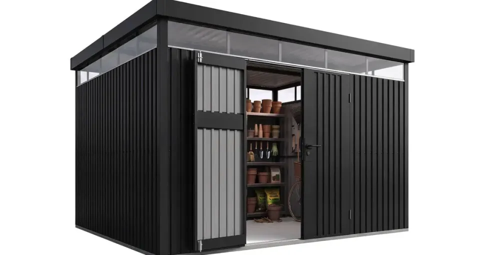 Juskys Gerätehaus Luzern 12 m2 Anthrazit