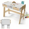 Juskys Kinderschreibtisch Fietje Kiefer / Weiß