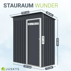 Juskys Metall Geräteschuppen