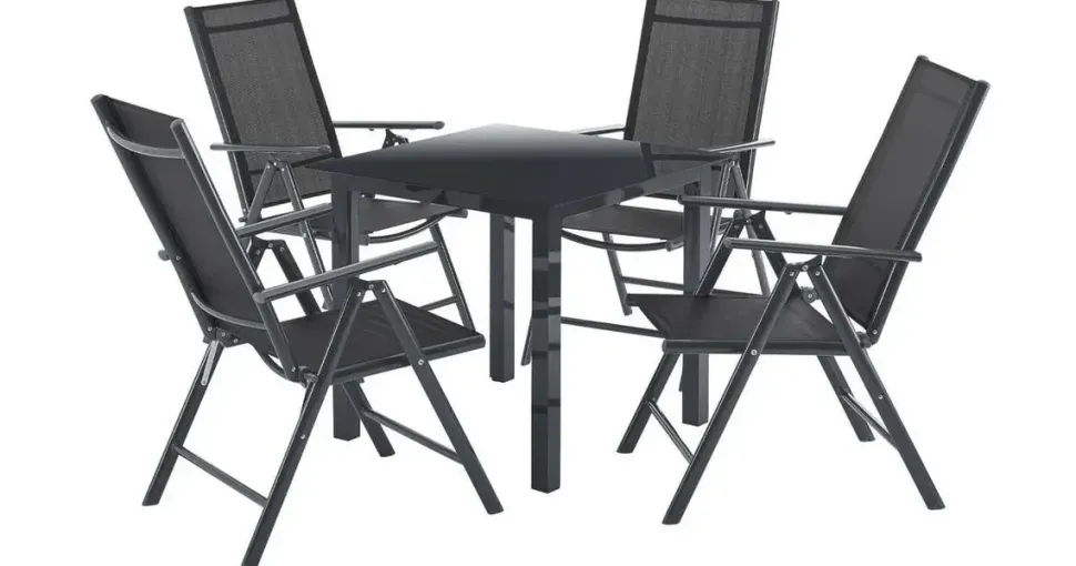 Juskys Milano Set 5-tlg. dunkelgrau