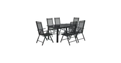 Juskys Milano Set 7-tlg. dunkelgrau