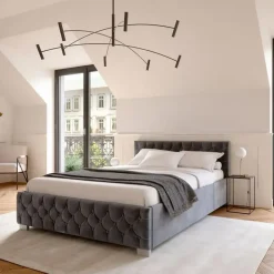 Juskys Nizza 140 x 200 cm dunkelgrau