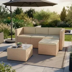 Juskys Punta Cana M Lounge-Set creme/sand
